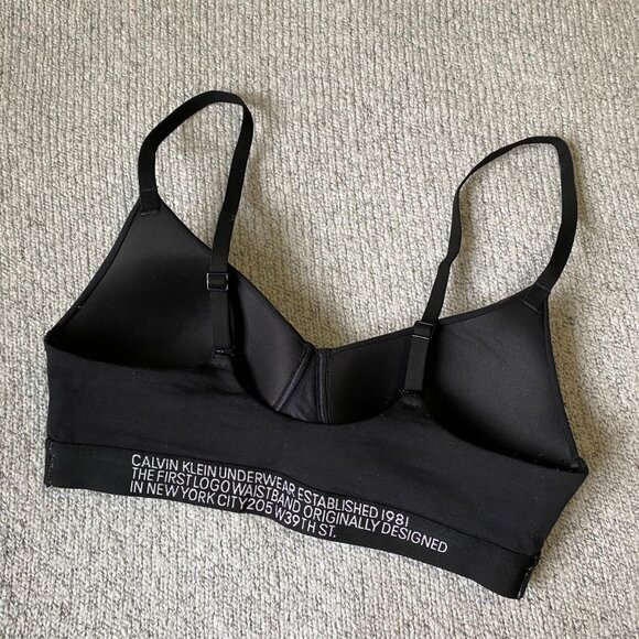 Women Bralette Lightly Padded Bra  - Black - Picture 3 of 10